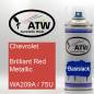 Preview: Chevrolet, Brilliant Red Metallic, WA209A / 75U: 400ml Sprühdose, von ATW Autoteile West.